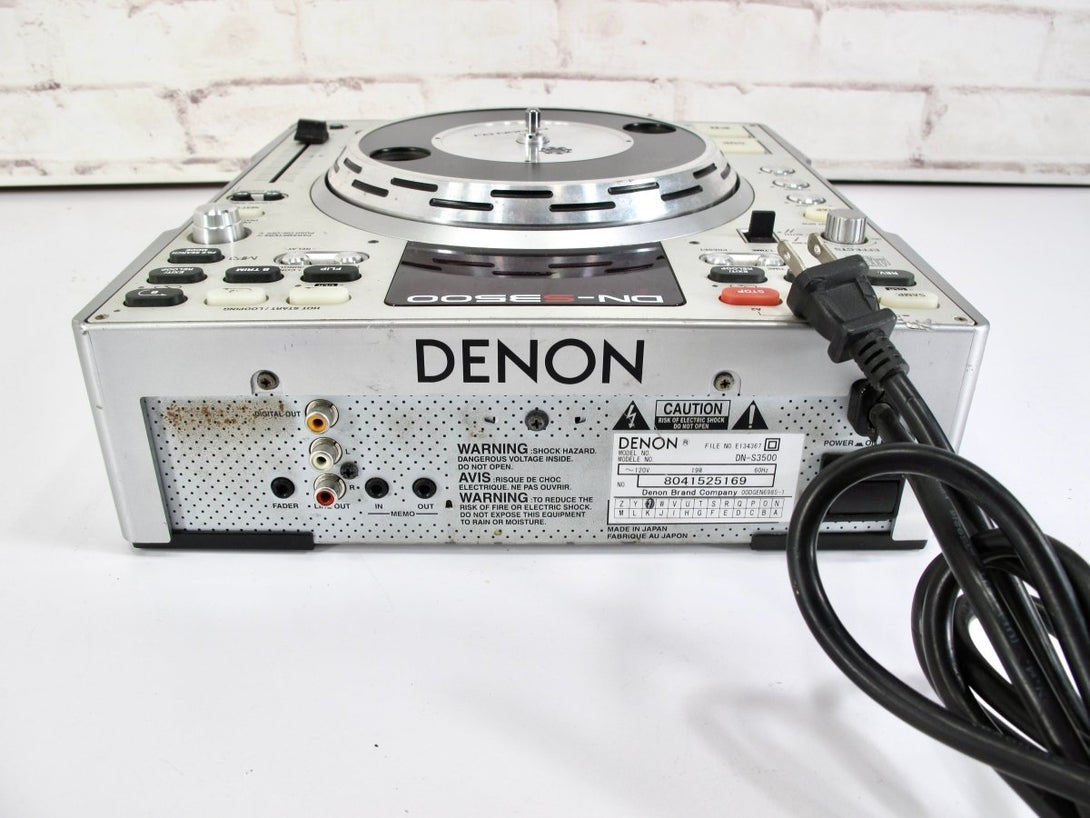 Denon DN - S3500 Professional DJ Turntable Direct Drive CD/MP3 Player for Parts - ZeereeZ