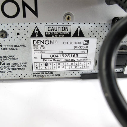 Denon DN - S3500 Professional DJ Turntable Direct Drive CD/MP3 Player for Parts - ZeereeZ
