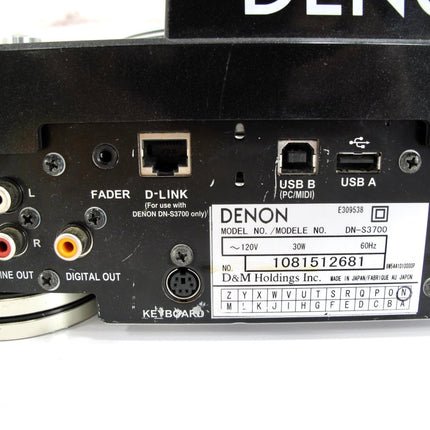 Denon DN - S3700 DJ Turntable USB Software Controller & CD Player Deck - ZeereeZ