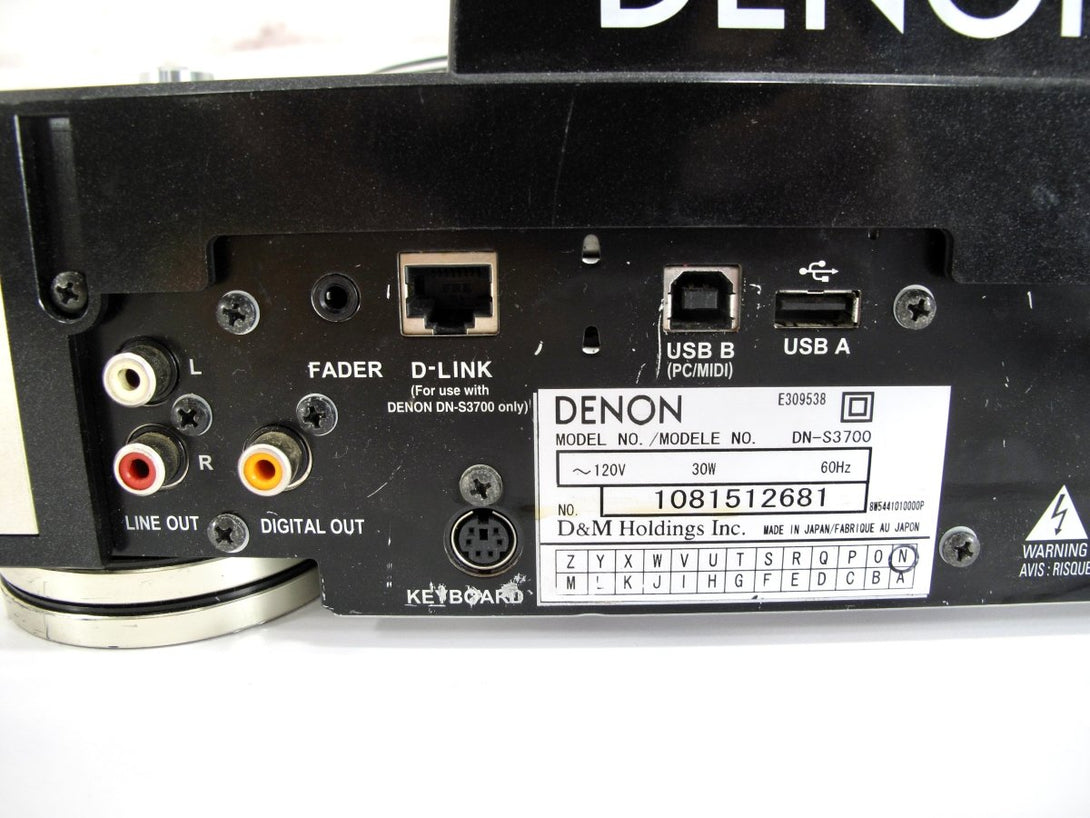 Denon DN - S3700 DJ Turntable USB Software Controller & CD Player Deck - ZeereeZ