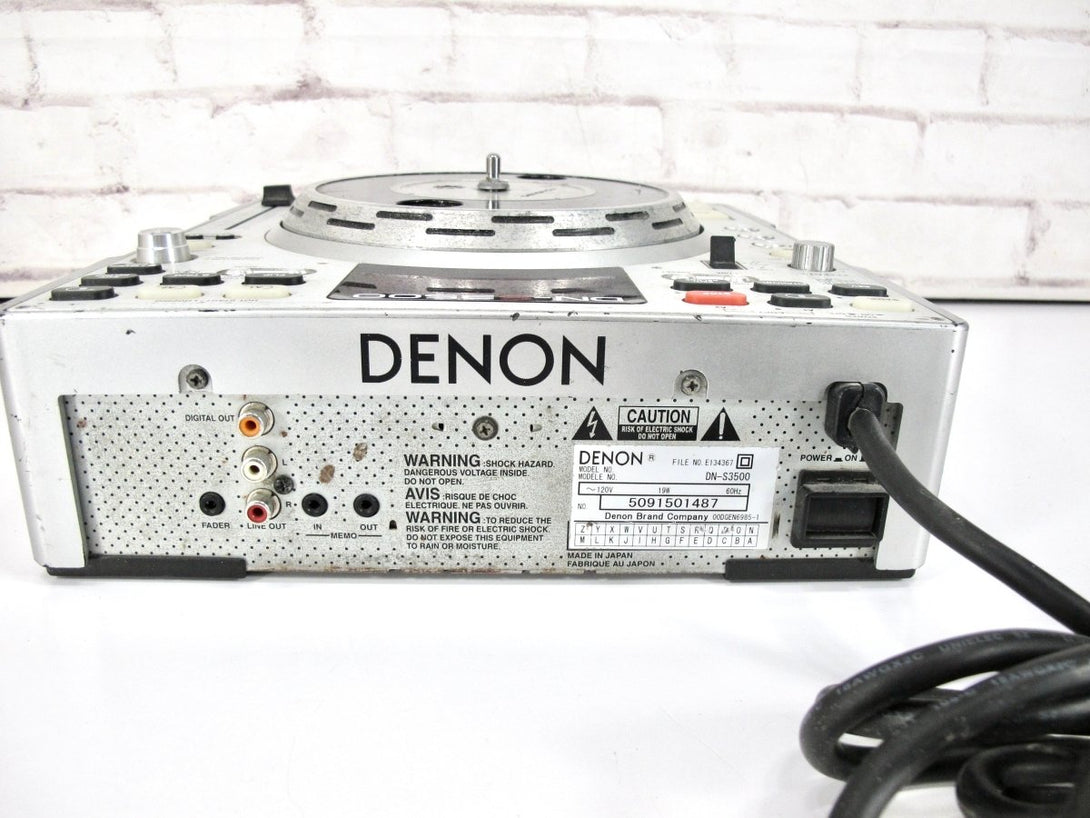 Denon DNS3500 DJ Tabletop Turntable/Scratch Interface CD MP3 Player - ZeereeZ