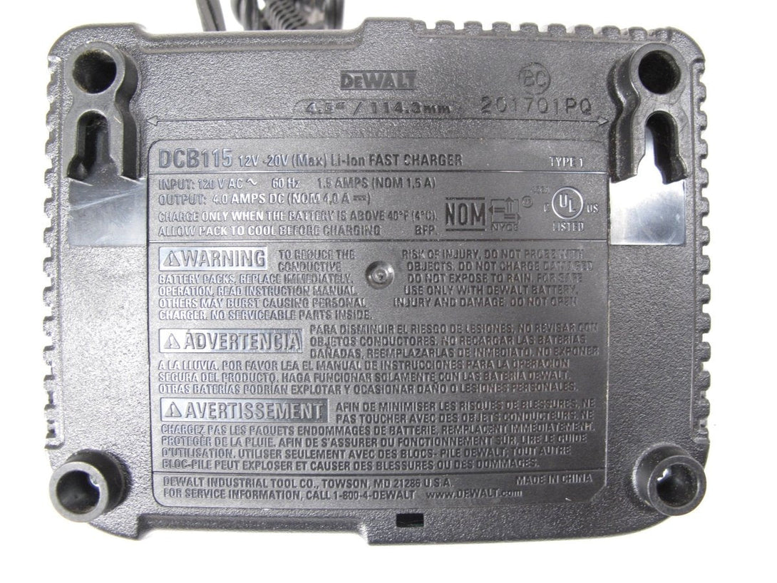 Dewalt DCB115 20V MAX Power Tool Battery Charger - ZeereeZ