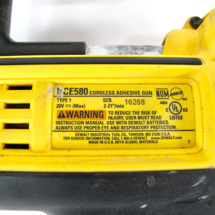 DeWALT DCE580 20V 300/600ML Sausage Style Pack Adhesive Gun - Bare Tool - ZeereeZ
