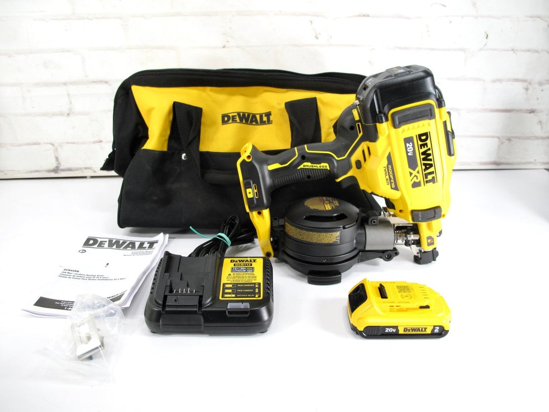 DeWalt DCN45RN 20V MAX 15 - Degree Brushless Cordless Coil Roofing Nailer - ZeereeZ