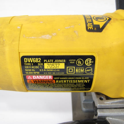 Dewalt DW682K 6.5 Amp Heavy Duty Plate Biscuit Joiner - ZeereeZ