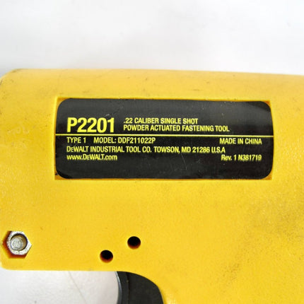 DeWalt - P2201 [DDF211022P] Single Shot Powder Actuated Trigger Fastening Tool - ZeereeZ
