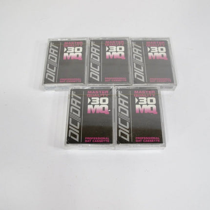 DIC 30 MQ Master Quality Digital Audio Tape DAT Sealed Lot of 5 - ZeereeZ