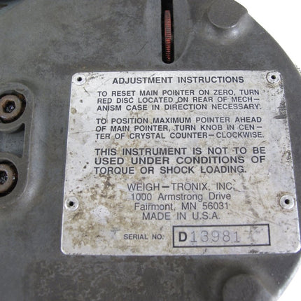Dillon Dynamometer AP 2000 - 20000 lb 5" Dial 200lb Divisions Wire Tension Gauge - ZeereeZ