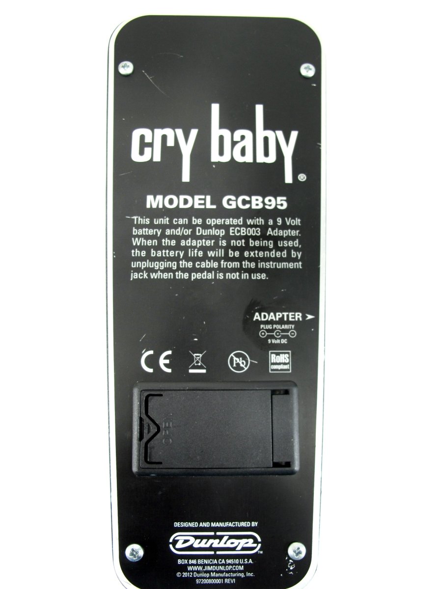 Dunlop Cry Baby Original GCB95 Crybaby Wah Guitar Effect Pedal - ZeereeZ