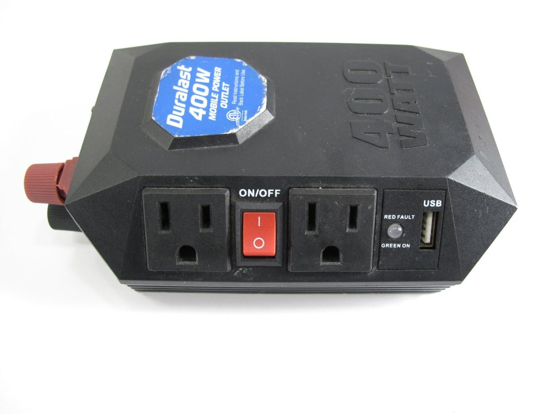 Duralast PL - 400W Mobile Power Outlet 400W 800W Peak DC to AC Inverter - ZeereeZ