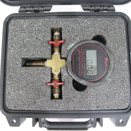 Dwyer DPG - 103 - NIST 0 - 30PSI 1/4" MNPT Digital Pressure Gauge w/ Valves - ZeereeZ