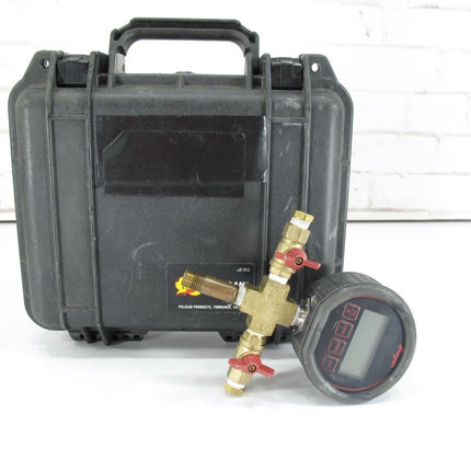 Dwyer DPG - 103 - NIST 0 - 30PSI 1/4" MNPT Digital Pressure Gauge w/ Valves - ZeereeZ