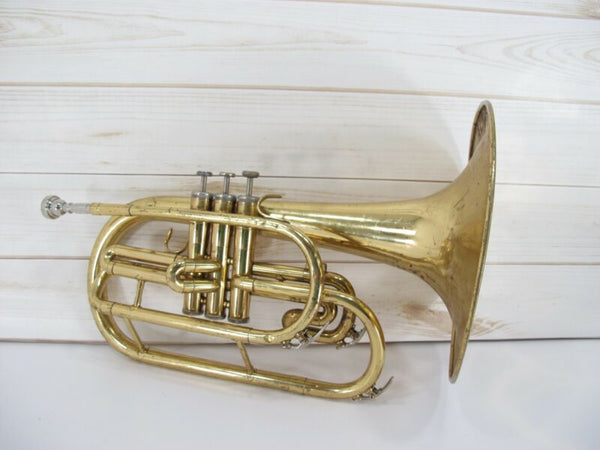 Dynasty Vintage Brass Marching Mellophone - ZeereeZ