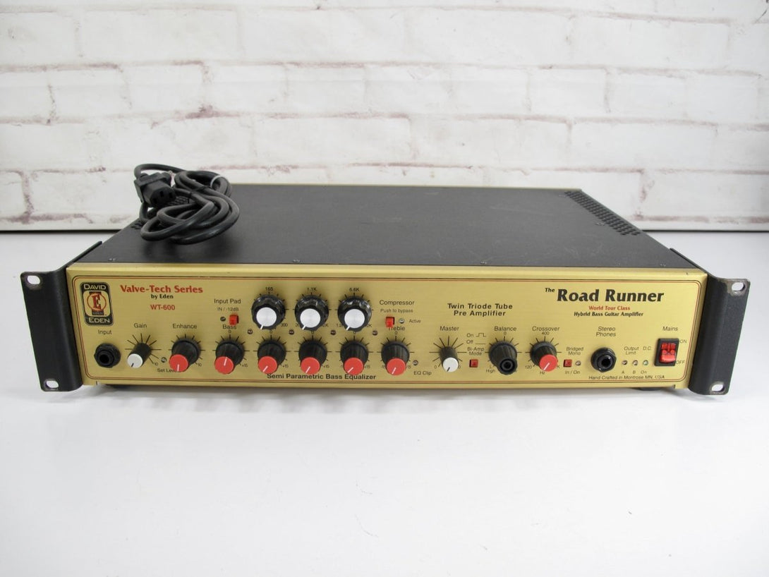 Eden WT - 600 Valve - Tech Road Runner Bass Amplifier Head USA 1998 - ZeereeZ