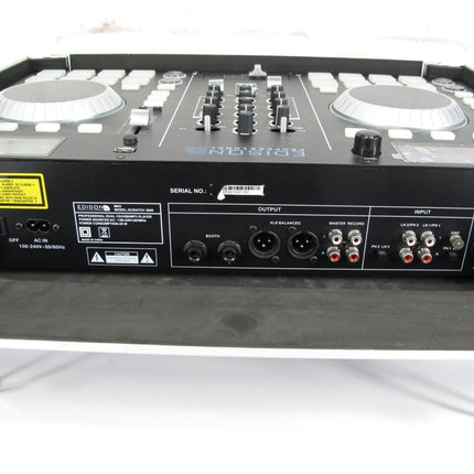 Edison Professional Scratch 3000 MkII Dual Deck DJ CD/MP3 Player w/ Case - ZeereeZ