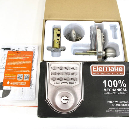 Elemake AX - MKD001 High Security Locks Keyless Entry Digital Pass Code - ZeereeZ