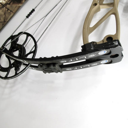 Elite Terrain 55 - 70# 25.5 - 31.5” Mountain Tan Compound Bow Right Hand - ZeereeZ