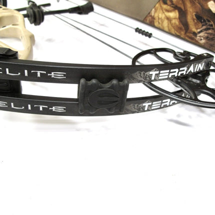 Elite Terrain 55 - 70# 25.5 - 31.5” Mountain Tan Compound Bow Right Hand - ZeereeZ