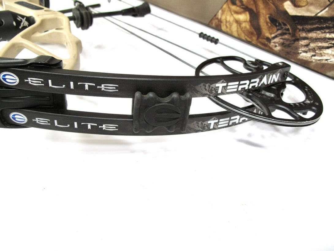 Elite Terrain 55 - 70# 25.5 - 31.5” Mountain Tan Compound Bow Right Hand - ZeereeZ