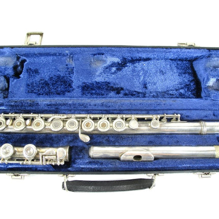 Emerson ELD EF1 Soprano Student C - Foot Silver Plated Nickel Flute with Case - ZeereeZ