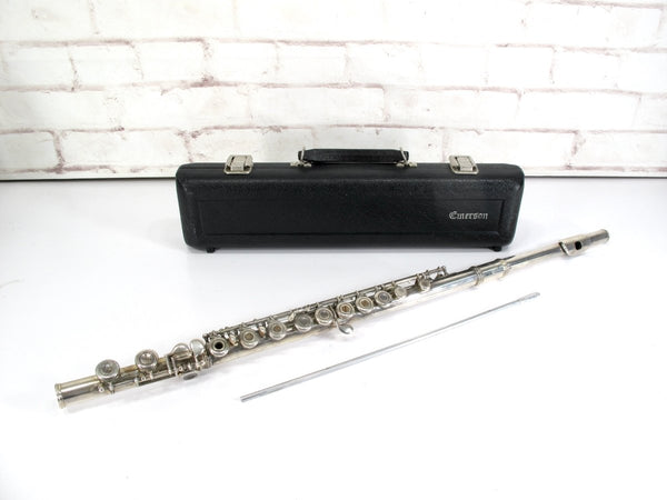 Emerson ELD EF1 Soprano Student C - Foot Silver Plated Nickel Flute with Case - ZeereeZ