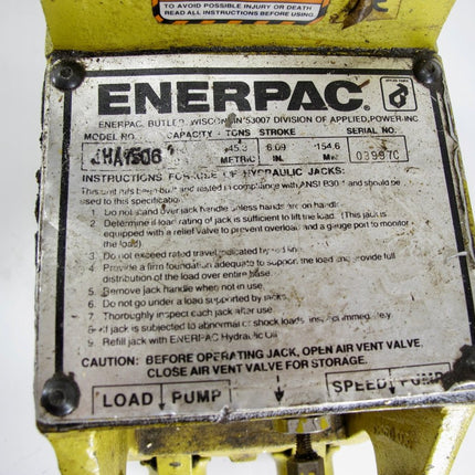 Enerpac JHA - 1506 150 Ton 6" Stroke Aluminum Hydraulic Hand Jack - ZeereeZ