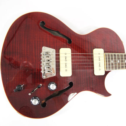 Epiphone Blueshawk Deluxe Wine Red Electric Guitar w/ P90 Soapbar Pickups - ZeereeZ