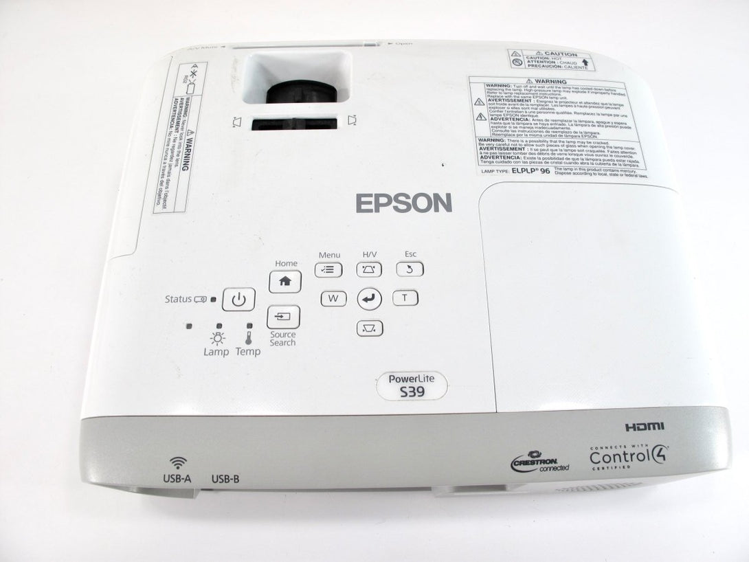 Epson PowerLite S39 3LCD SVGA HDMI Projector 3300 Lumens - ZeereeZ