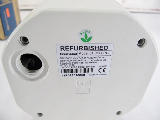 EverFocus EHD300/N - 2 520 TVL Outdoor Color Vandal Dome Camera - ZeereeZ