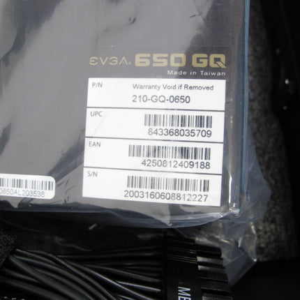 EVGA 650W ATX Modular GQ 650 Watt Gold Computer Power Supply - ZeereeZ