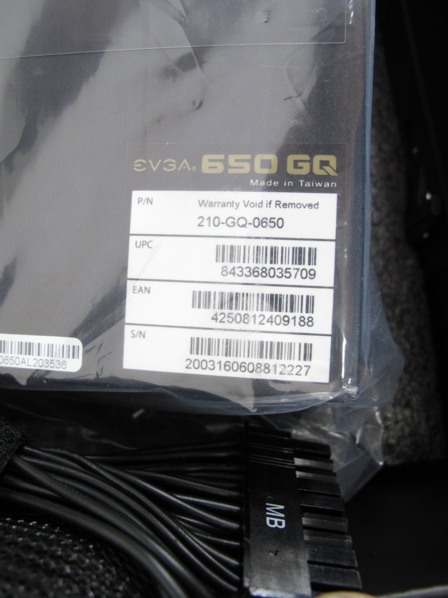 EVGA 650W ATX Modular GQ 650 Watt Gold Computer Power Supply - ZeereeZ