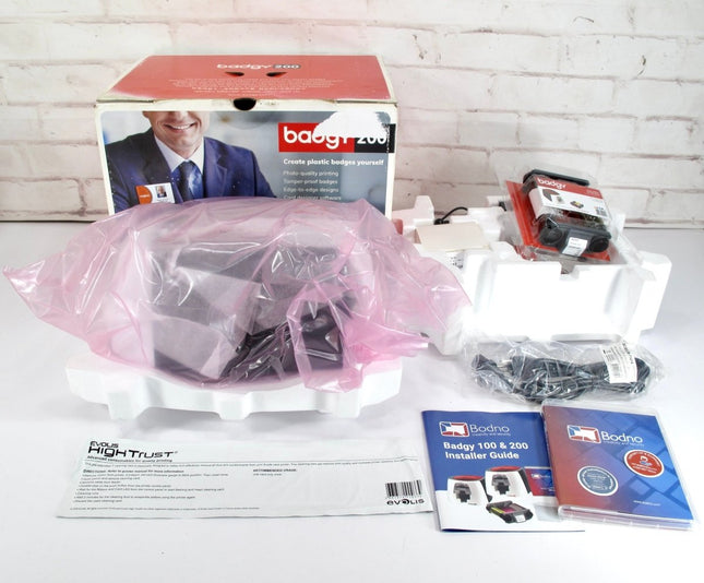 Evolis Badgy200 Single Sided Dye Thermal Transfer ID Card Printer - ZeereeZ