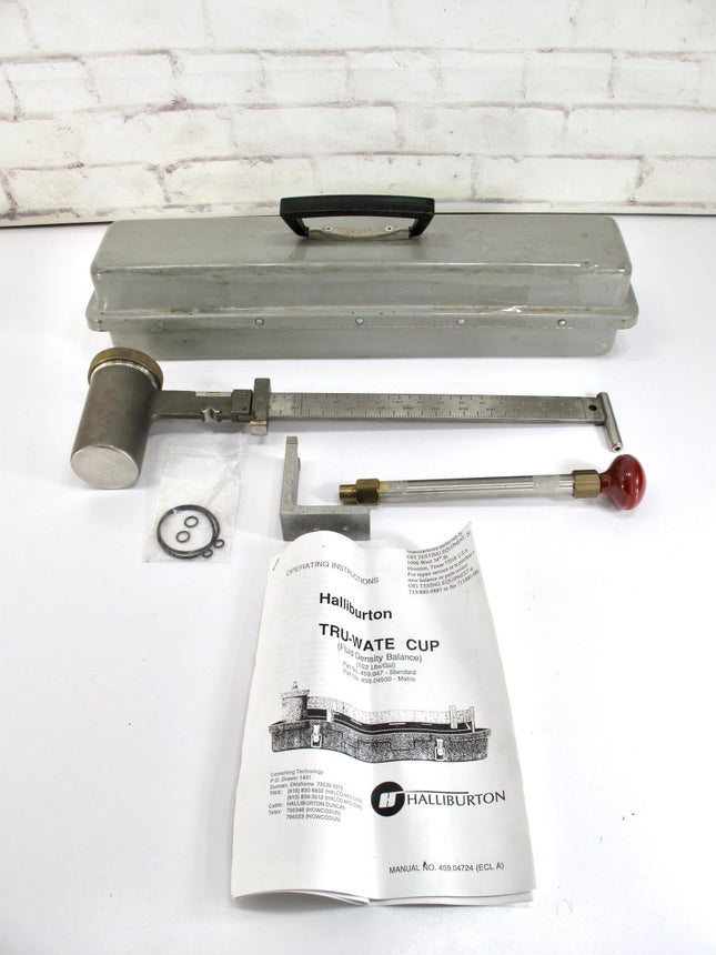 Fann Halliburton True Wate Cup 140 Pressurized Fluid Density Balance Scale - ZeereeZ