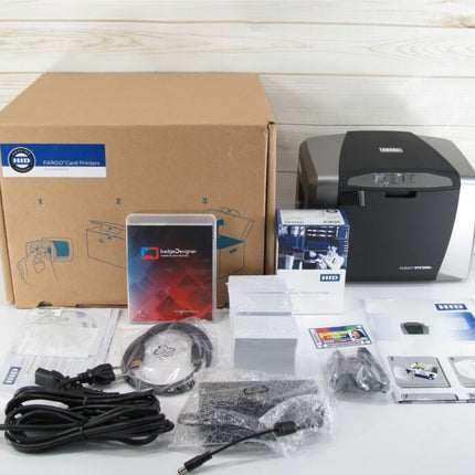 Fargo HID Printer DTC1250E 050000 ID Single Side / Direct - to - Card New - ZeereeZ
