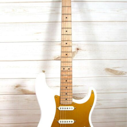 Fender Squier Strat 50s Style Olympic White Stratocaster Guitar w/ Case - ZeereeZ