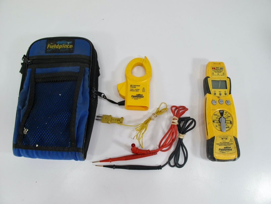 Fieldpiece HS33 HVAC/R Expandable Manual Ranging Stick Multimeter w/ ACH4 Clamp - ZeereeZ