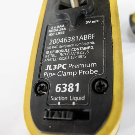 Fieldpiece JobLink Pressure Probe JL3PR w Premium Pipe Clamp Probe JL3PC Set Case - ZeereeZ