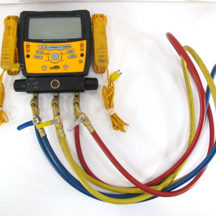 Fieldpiece SMAN3 Digital HVAC Refrigerant Manifold & Vacuum Gauge Set w/ Clamps - ZeereeZ