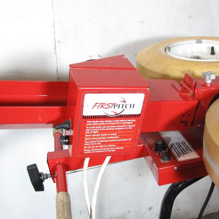 First Pitch Curveball Two Wheel Baseball Pitching Machine Up to 105mph with Automatic Ball Feeder - ZeereeZ