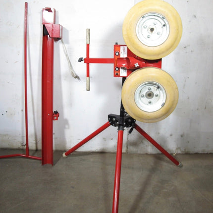 First Pitch Curveball Two Wheel Baseball Pitching Machine Up to 105mph with Automatic Ball Feeder - ZeereeZ