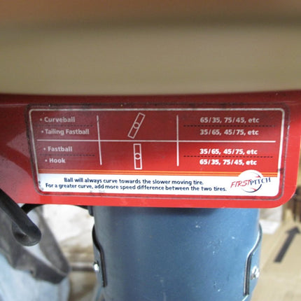 First Pitch Curveball Two Wheel Baseball Pitching Machine Up to 105mph with Automatic Ball Feeder - ZeereeZ