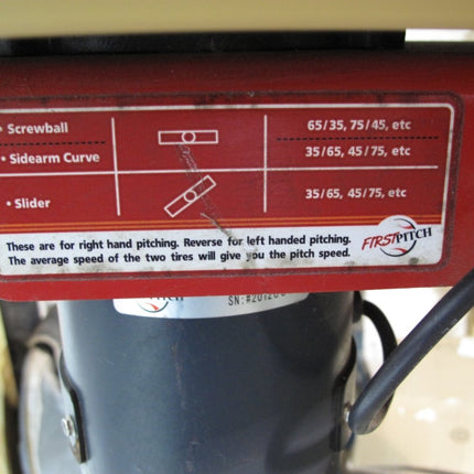 First Pitch Curveball Two Wheel Baseball Pitching Machine Up to 105mph with Automatic Ball Feeder - ZeereeZ