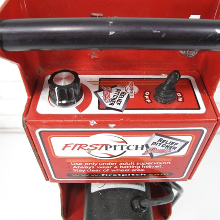 First Pitch Relief Pitcher Jr Motorized Baseball Pitching Machine 45 MPH - ZeereeZ