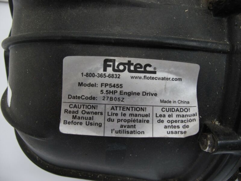 Flotec FP5455 Hydroblaster 6.5 HP High Performance Gas Engine Water Pump - ZeereeZ