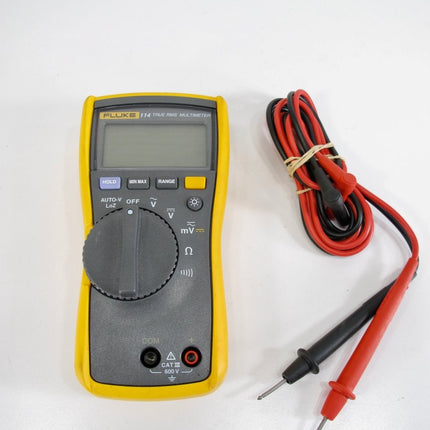 Fluke 114 CAT III 600 V True - RMS Electrical Multimeter w/ Leads - ZeereeZ