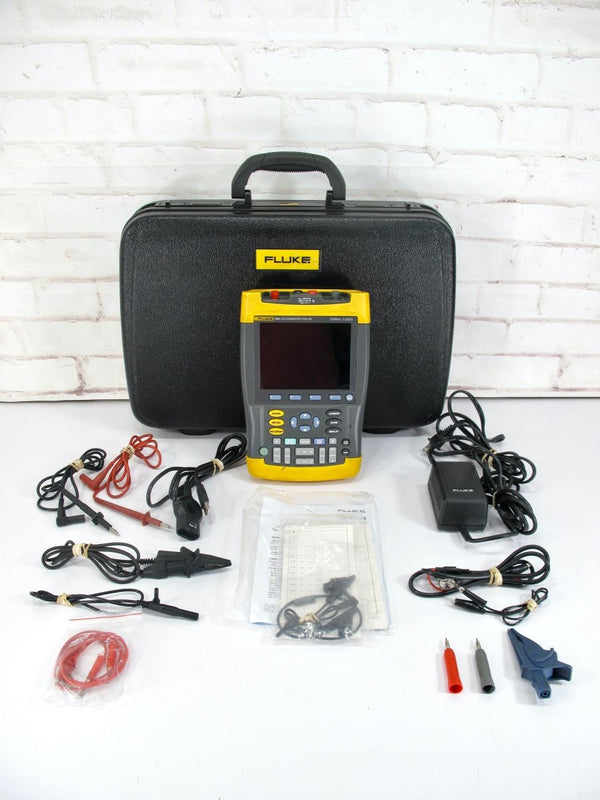 Fluke 199C Scopemeter Color Oscilloscope 200MHz 2 5Gs/s with Accessories - ZeereeZ