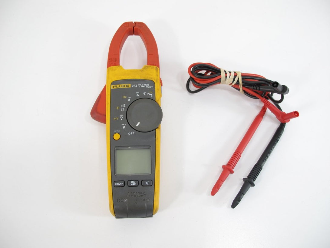 Fluke 375 FC 600A 1000V Digital Clamp Meter Multimeter True RMS w/ Leads - ZeereeZ