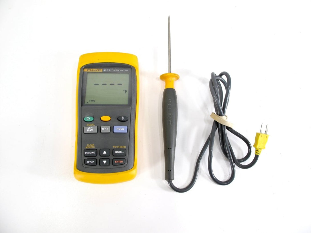 Fluke 53 II B Data Logging Thermometer w/ 80PK - 22 Probe - ZeereeZ