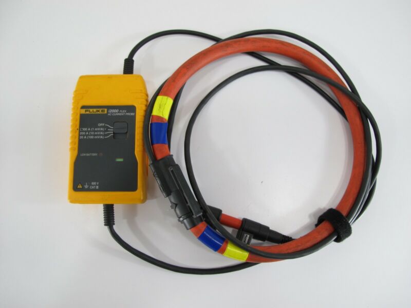 Fluke I2000 FLEX Flexible AC Current Clamp 600V AC/DC Voltage - ZeereeZ