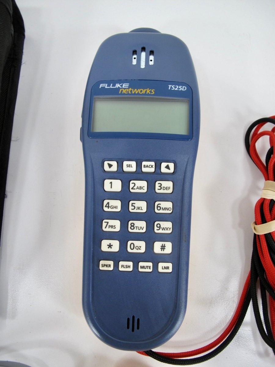 Fluke Networks TS25D Telephone Test / Butt Set with Banjo Adapters - ZeereeZ